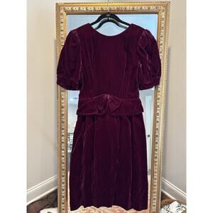 Vintage Lanz Originals Vintage Purple Velvet Dress, 10